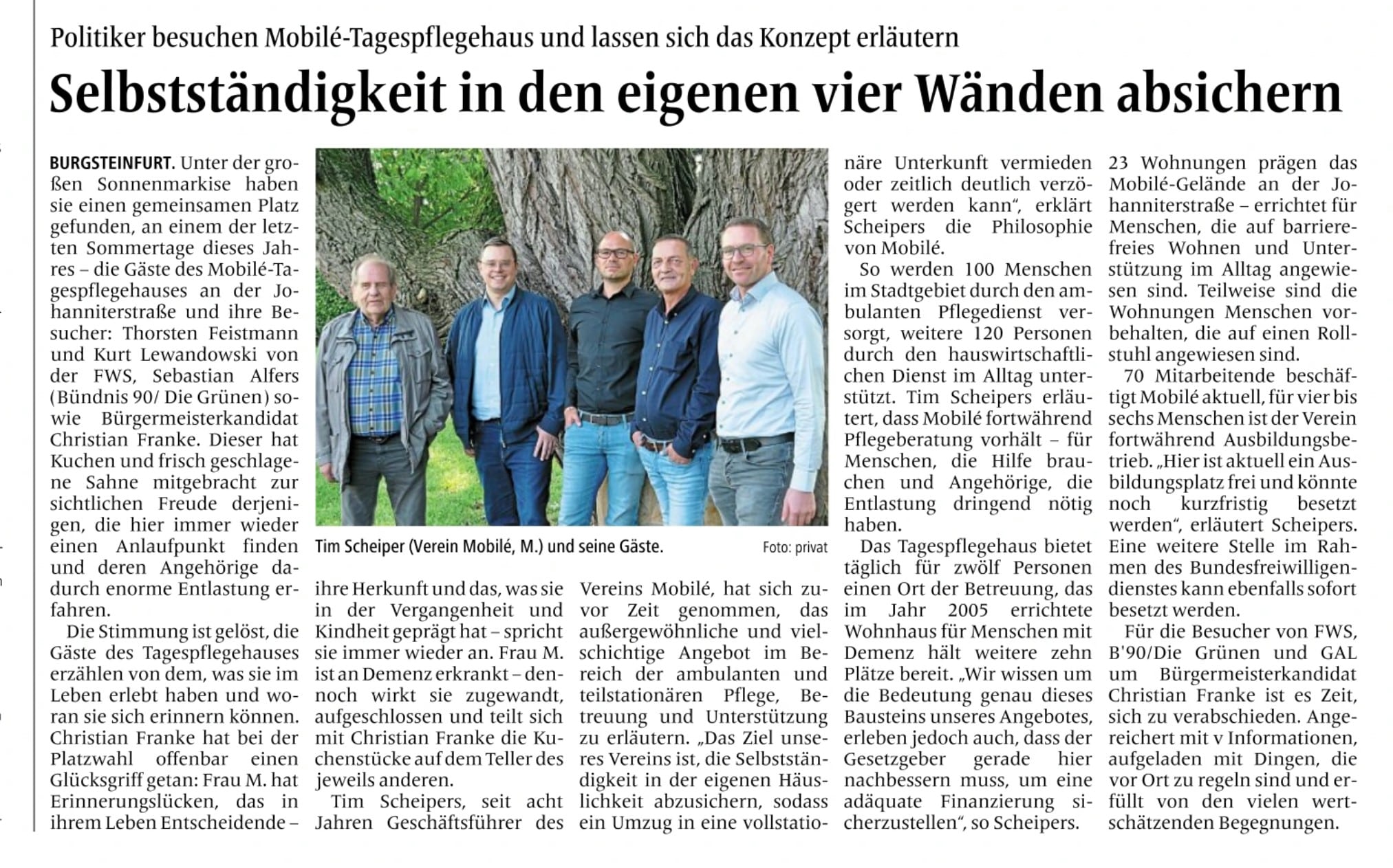 Artikel aus der Zeitung